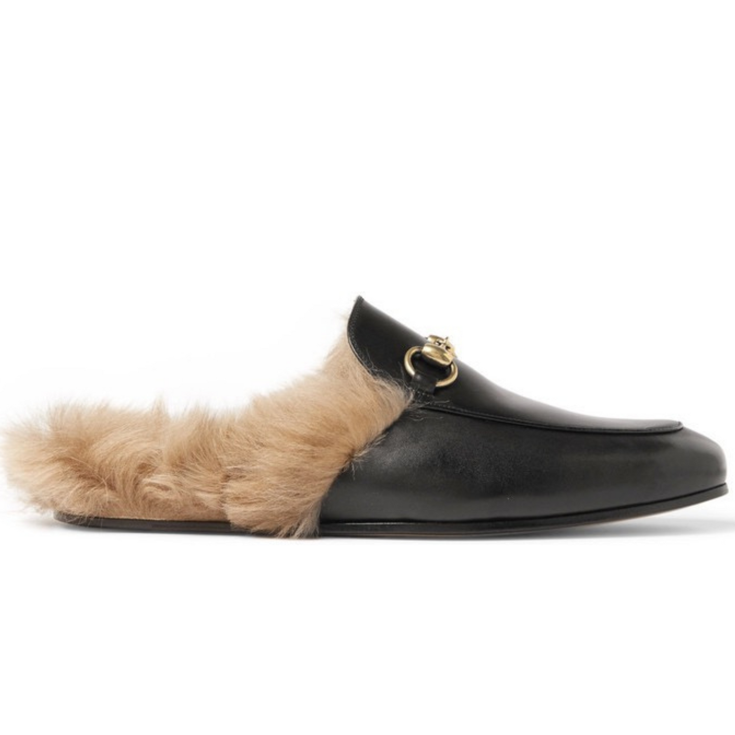 GUCCI PRINCETOWN FUR MULES