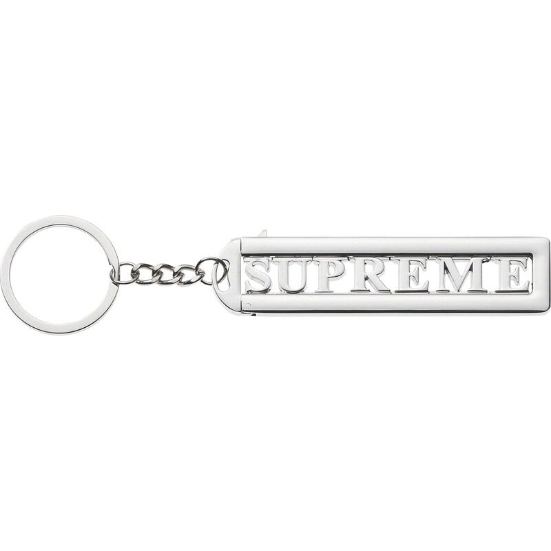 Supreme Block Logo Keychain