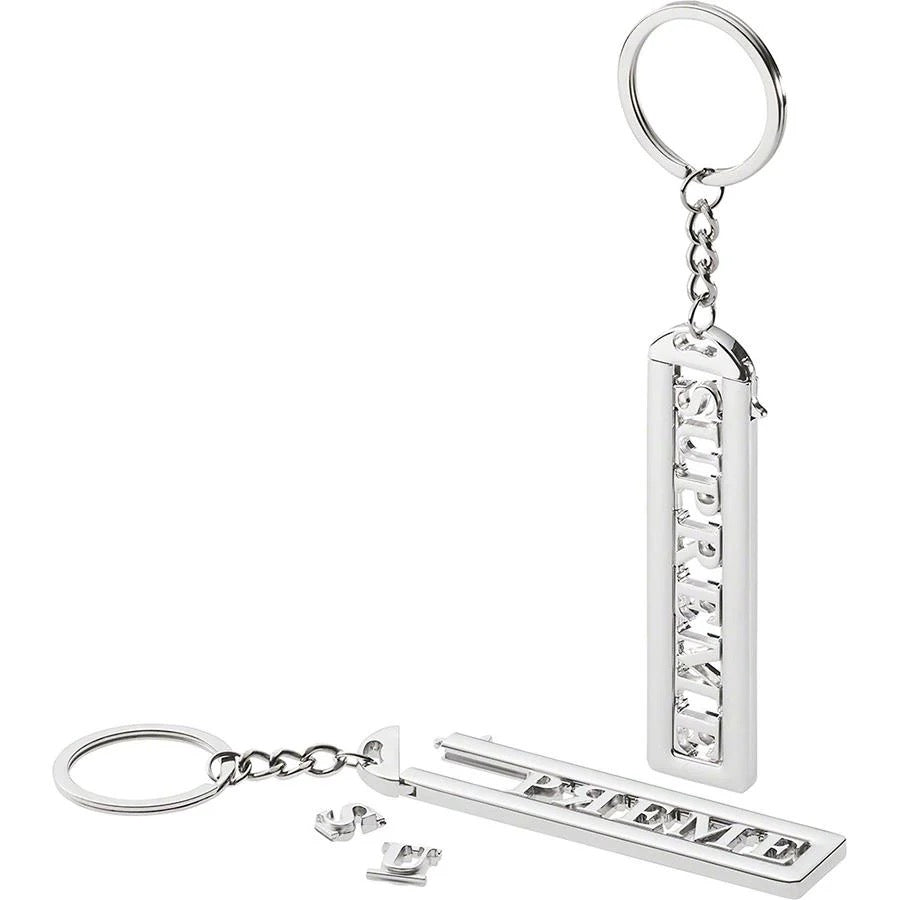 Supreme Block Logo Keychain