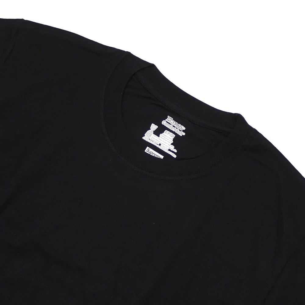 Supreme Hanes Tagless Tee 3 Pack Black