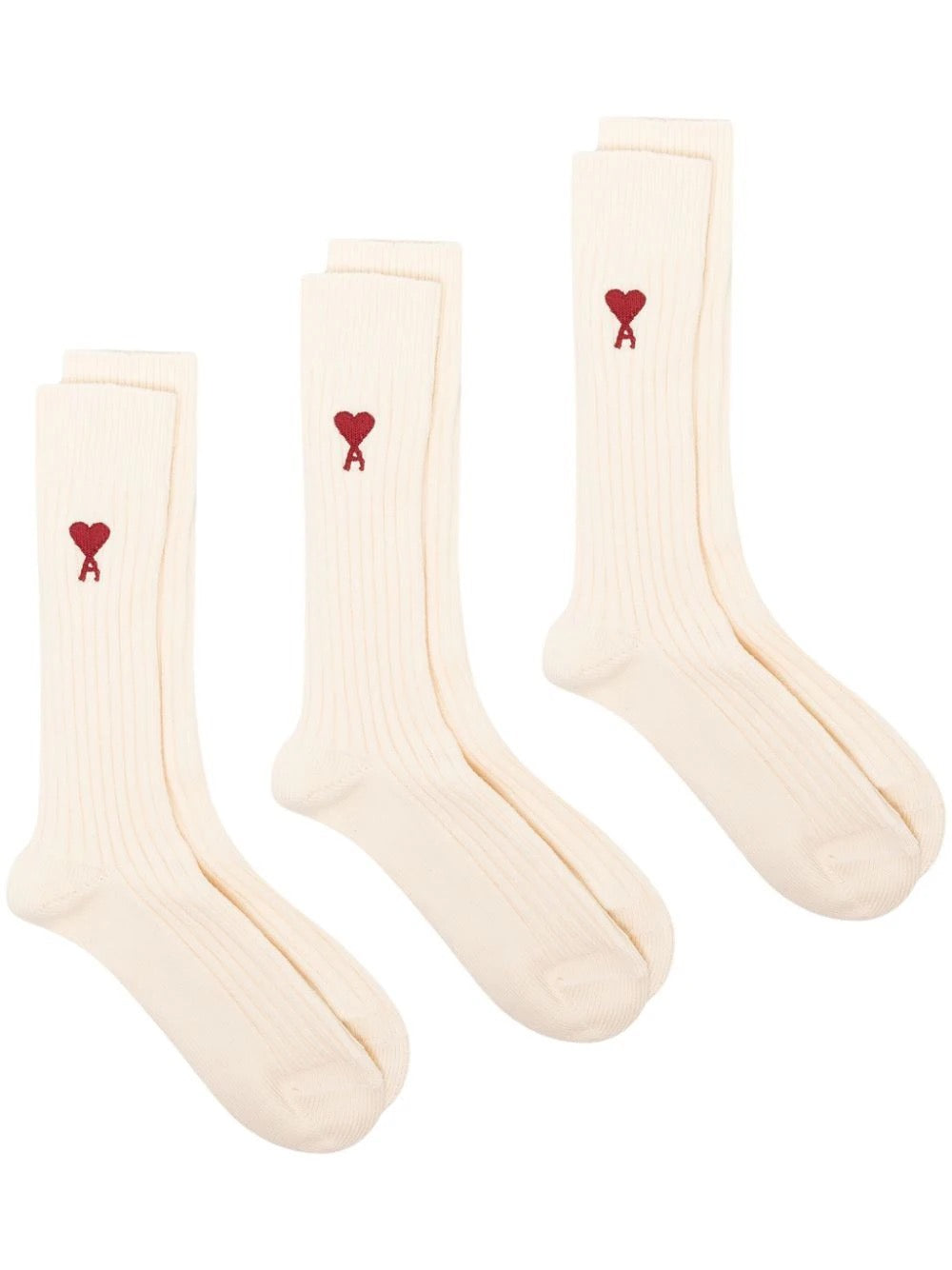 Ami Paris Three Pack Socks