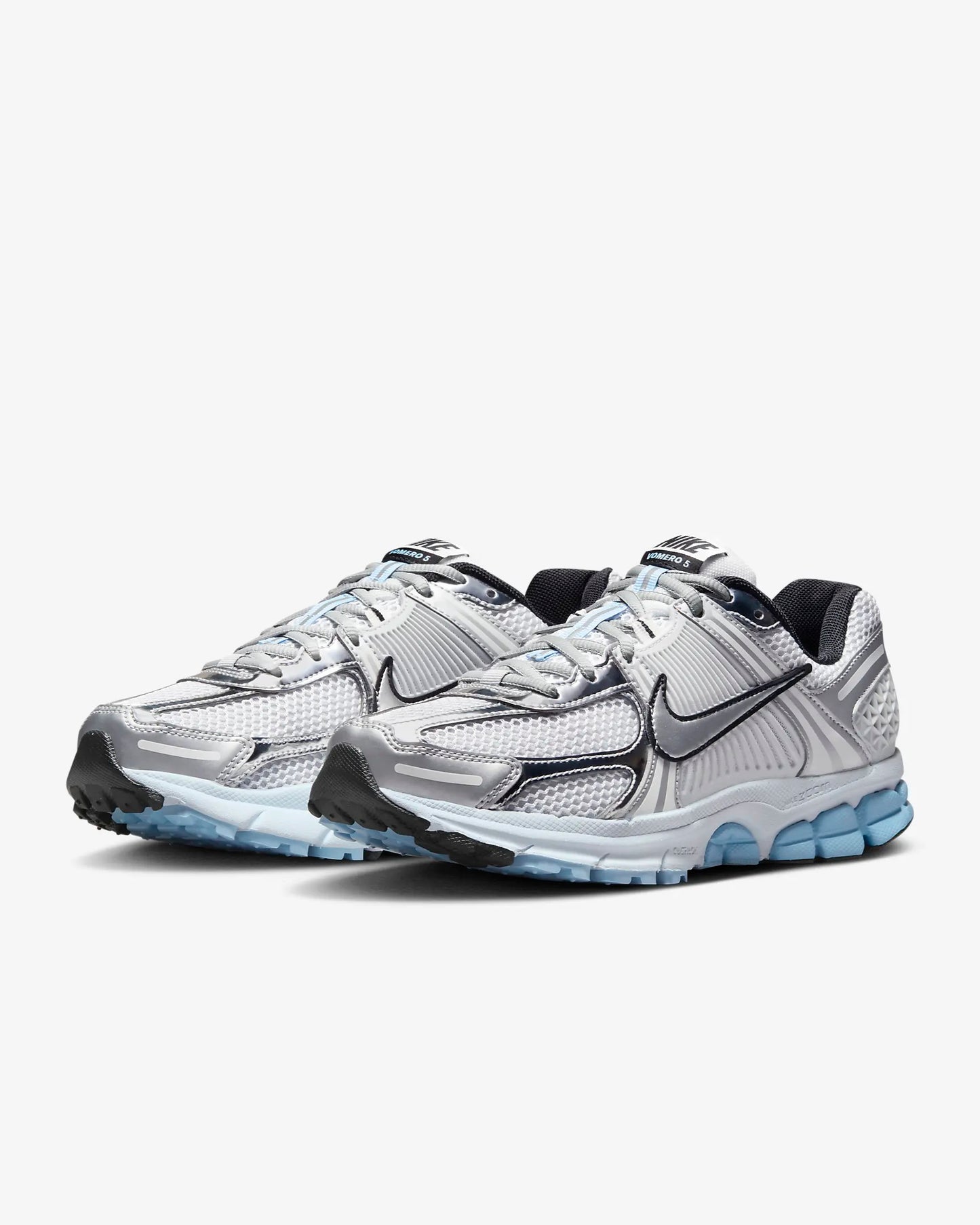 NIKE AIR ZOOM VOMERO 5 METALLIC SILVER BLUE TINT W