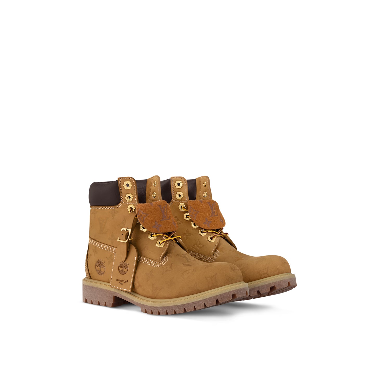 LOUIS VUITTON TIMBERLAND 6" ANKLE WHEAT MONOGRAM