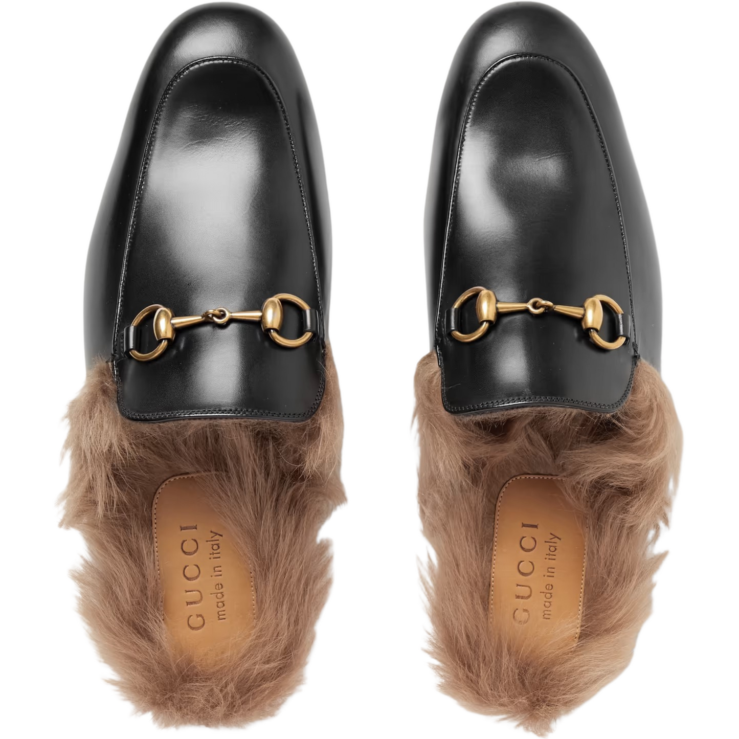 GUCCI PRINCETOWN FUR MULES