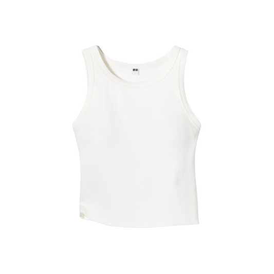 Uniqlo Ribbed Cropped Sleeveless Top